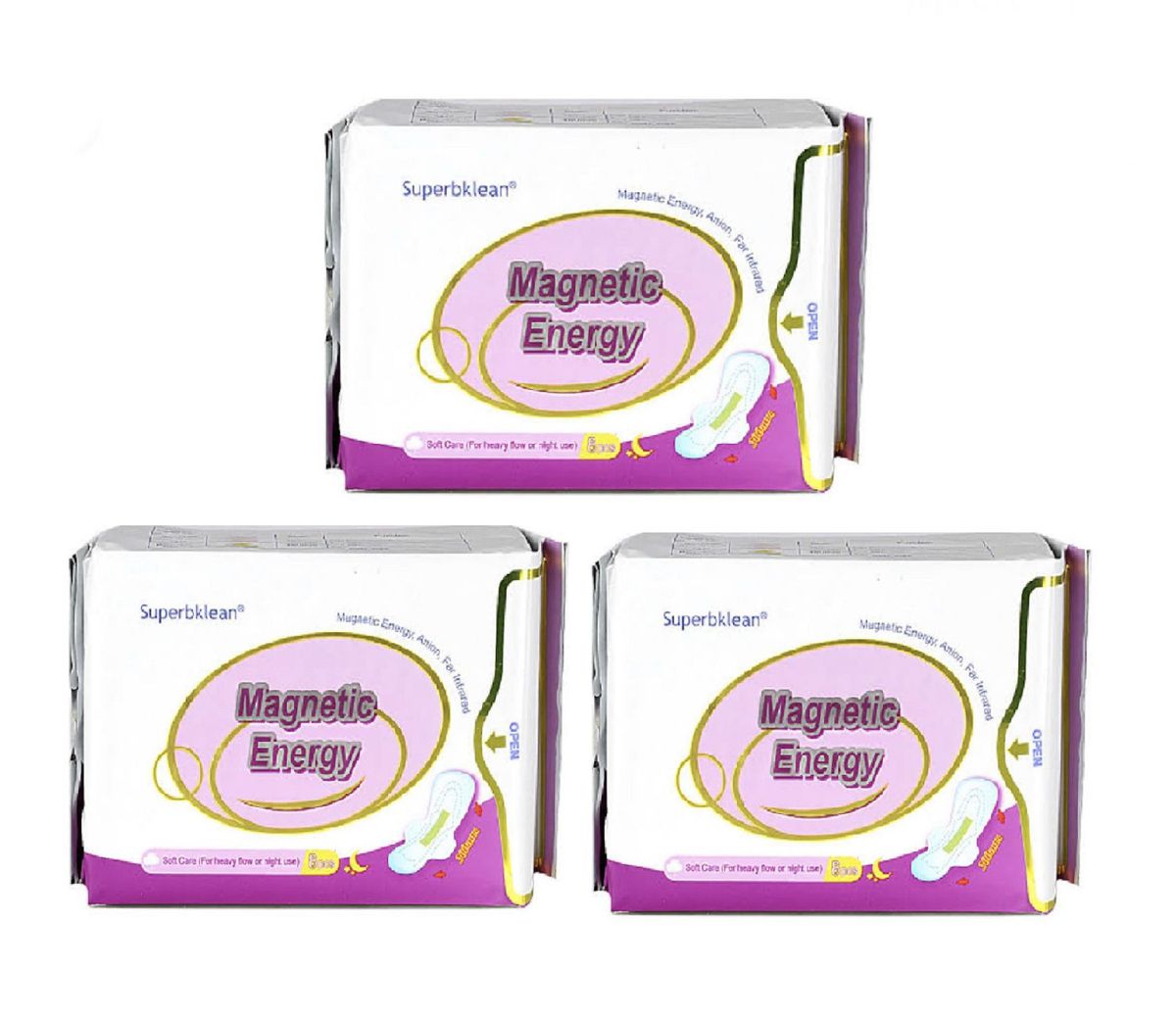 Longrich Heavy flow Superbklean Sanitary Pads (3 sets