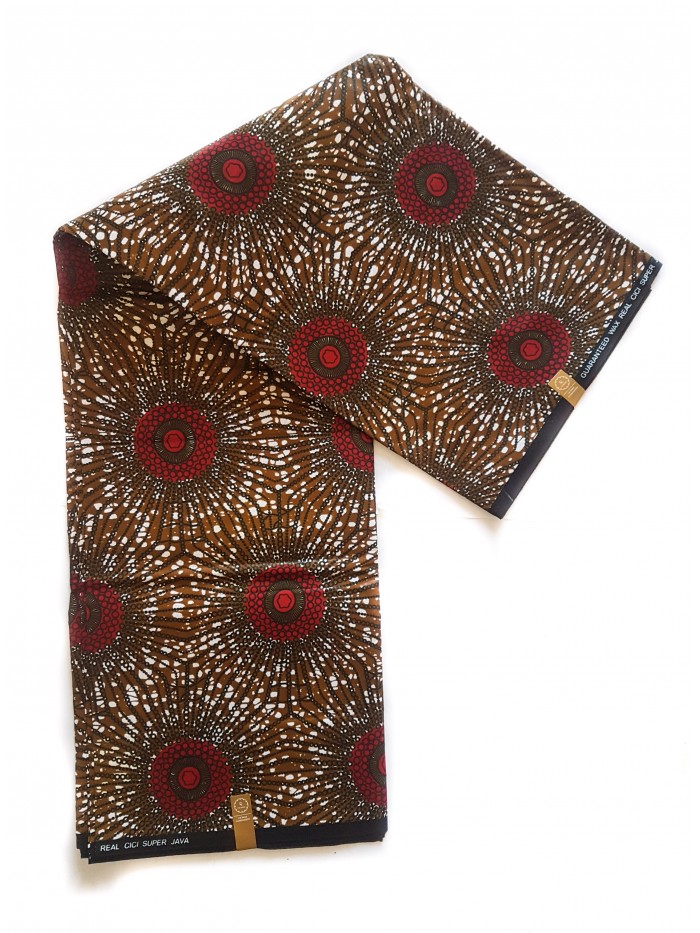 Brun African Print Fabric