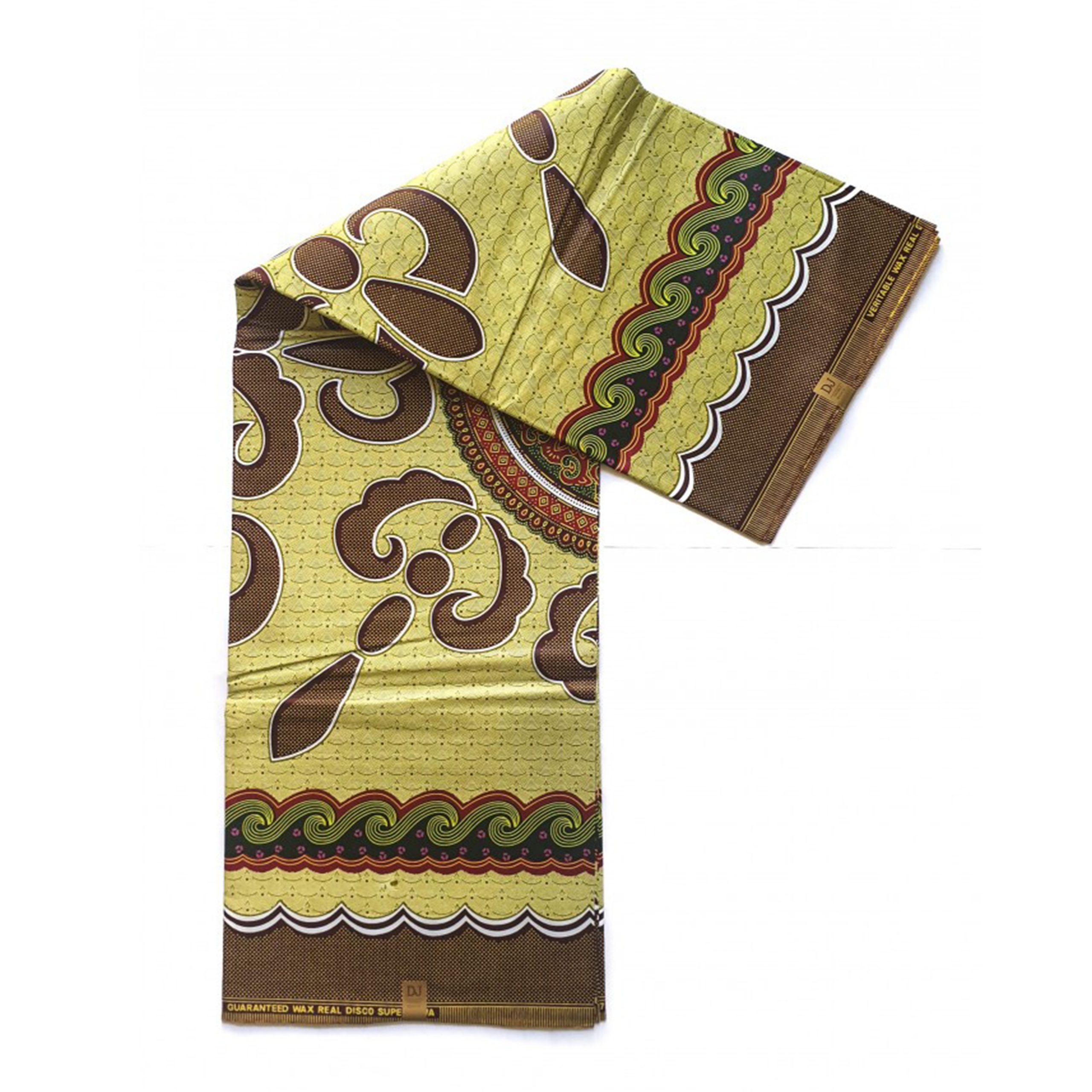 Brown Maswao African Print Fabric