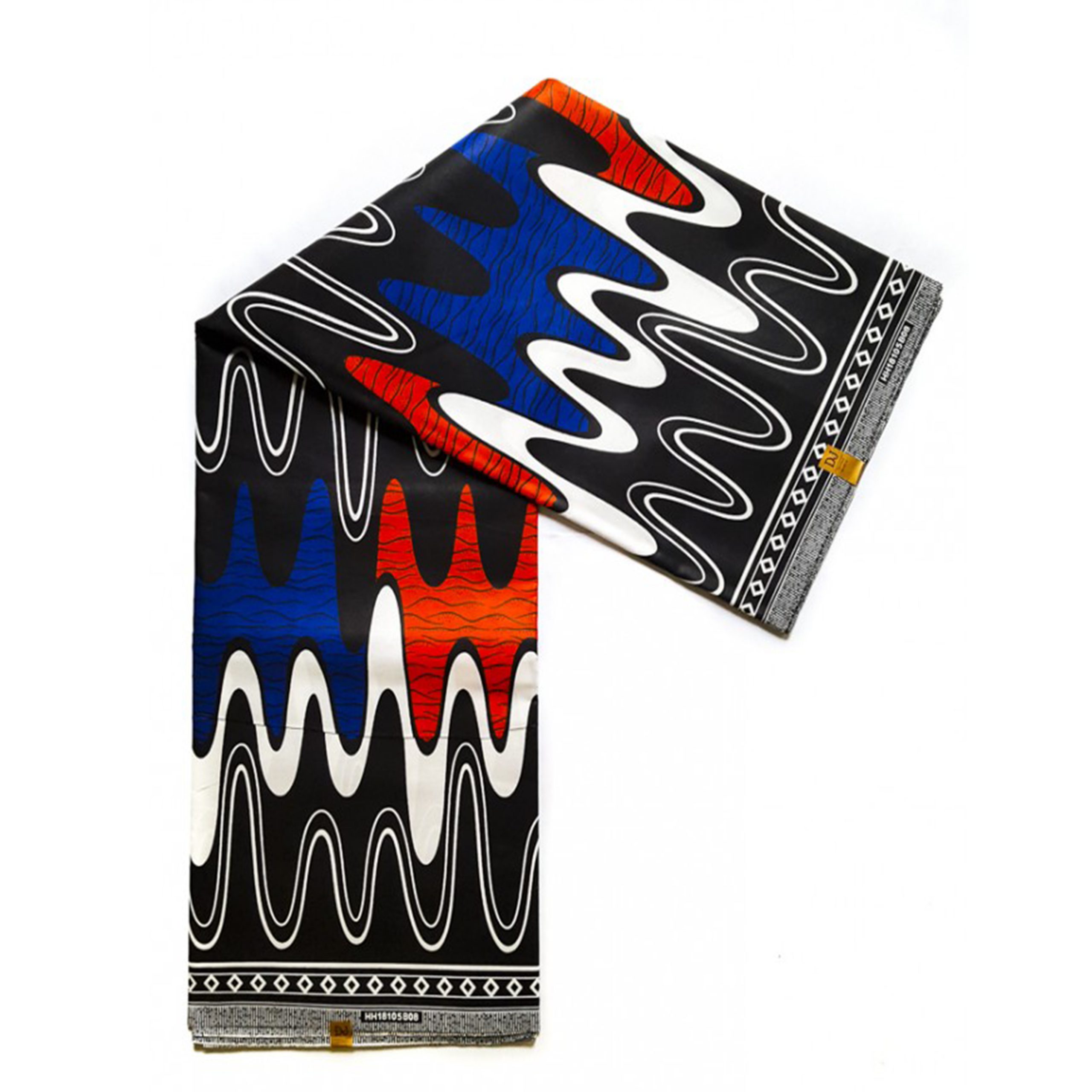 Color Wave African Print Fabric