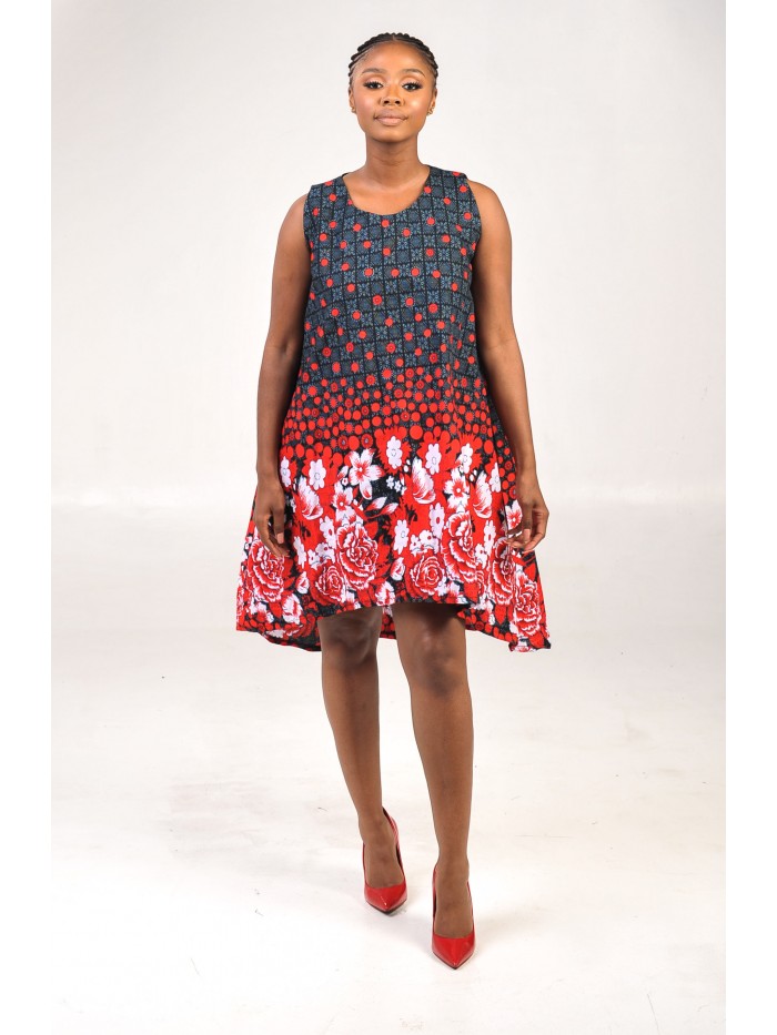 Masc Flowers Mallet Dress