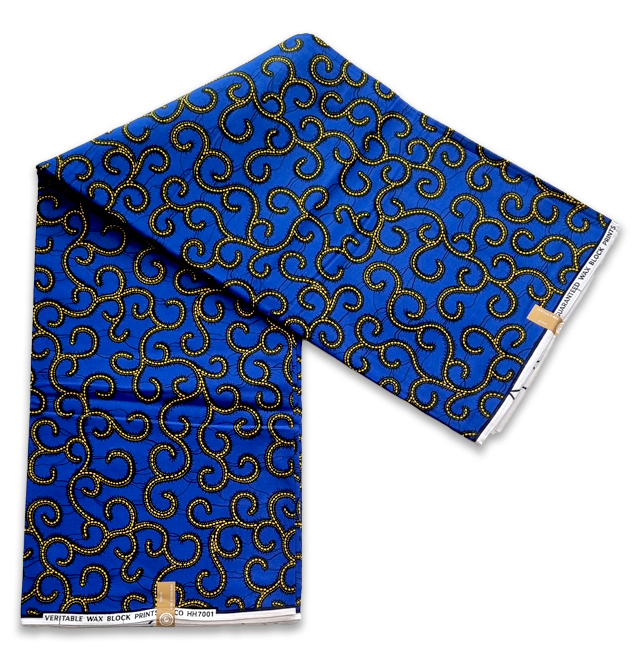 Zamo Blue African Print Fabric