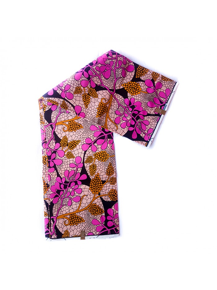Berry African Print Fabrics