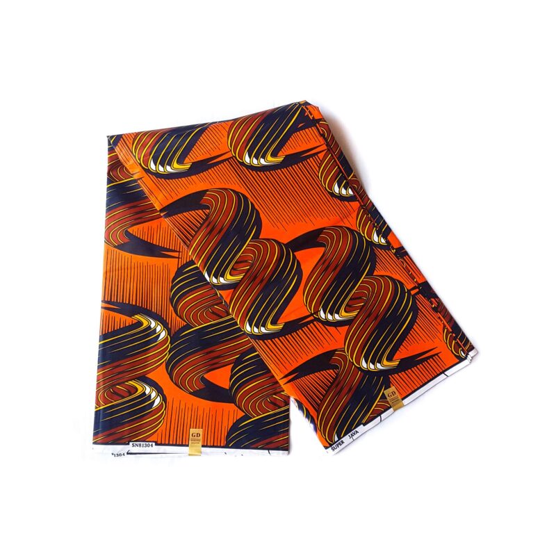 Swirl Poly African Print Fabric