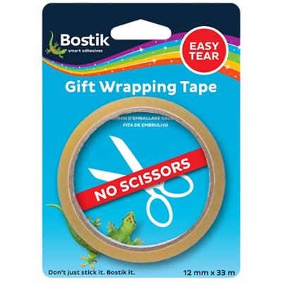 Bostik Gift Wrapping Tape 12mm x 33m