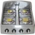 Totai Four Burner Auto Ignition Tabletop Stainless Steel Gas Stove