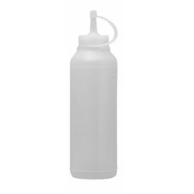 Regent Plastic Sauce Bottle 500ml Clear 6pc