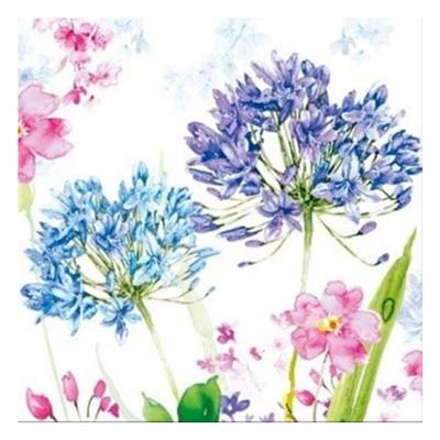 3ply Luncheon Agapanthe Bleu 20s