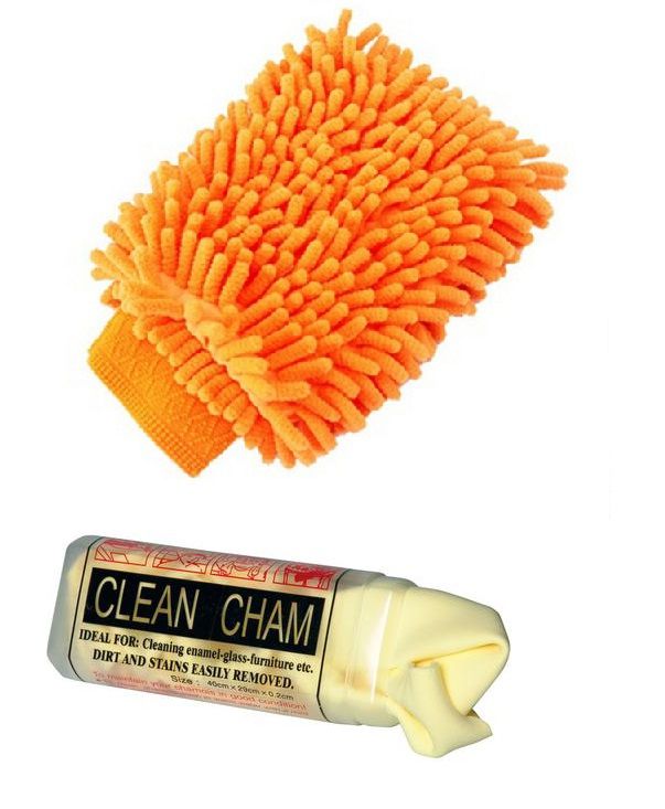 Chamois Synthetic 300x400mm & Micro Fibre Glove