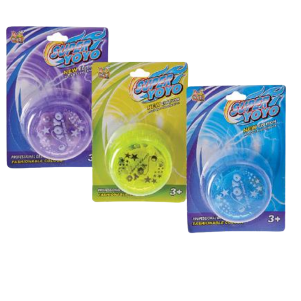 Novelty - Light Up Plastic Yo-Yo - Pack of 3