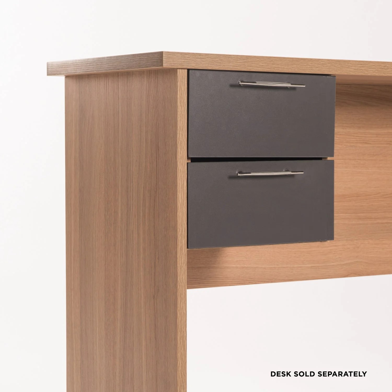 Logo 2 drawer unit for 90cm side desk
