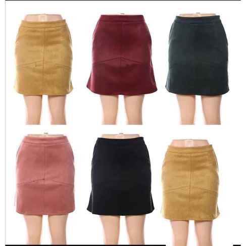 Suede Mini Skirt