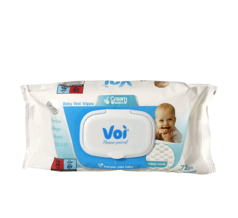 Voi Wet Wipes 160 x 190mm, 72 Piece