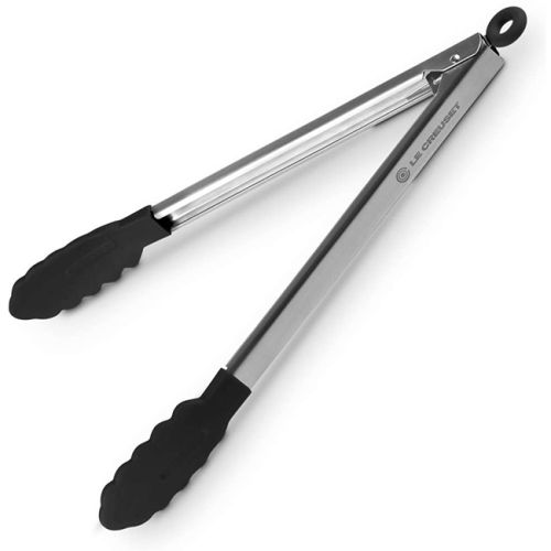 Le Creuset Silicone Edge Stainless Steel Tongs, 24cm