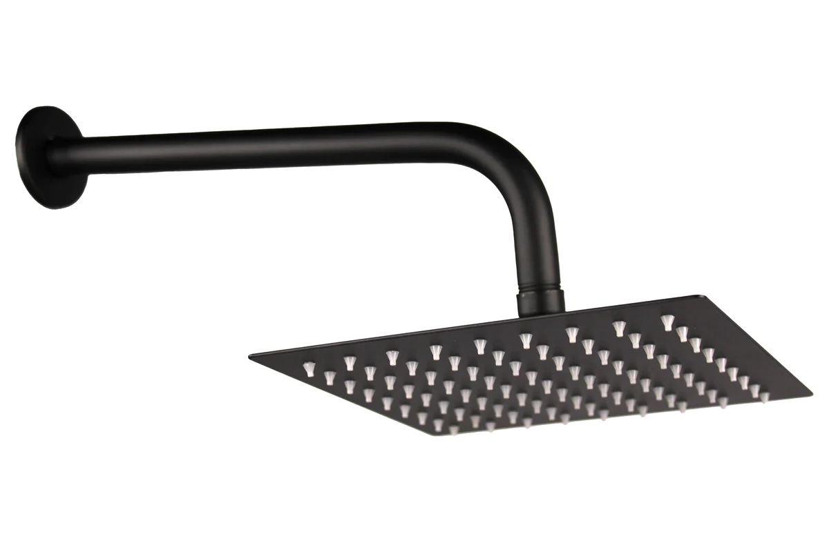 LMA 20cm Square Shower Head & 90 Bend 30cm Shower Arm Set