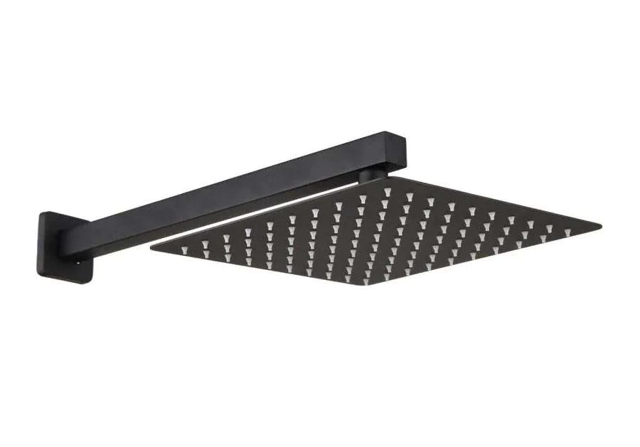 LMA Essentials Square Stainless Steel 20cm Shower Head & 40cm Arm Set