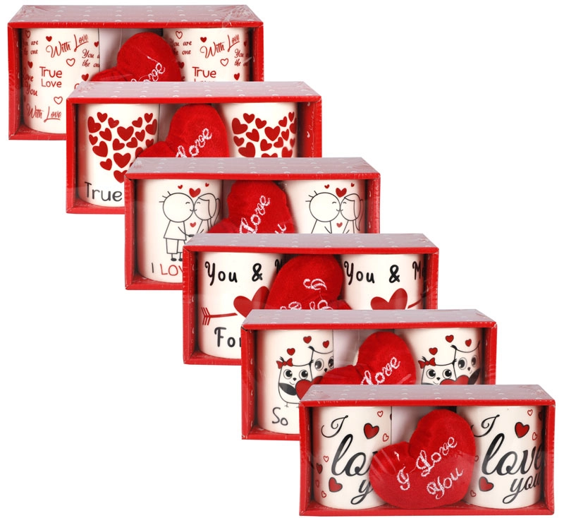 Love Mug Set With Spoons 320ml