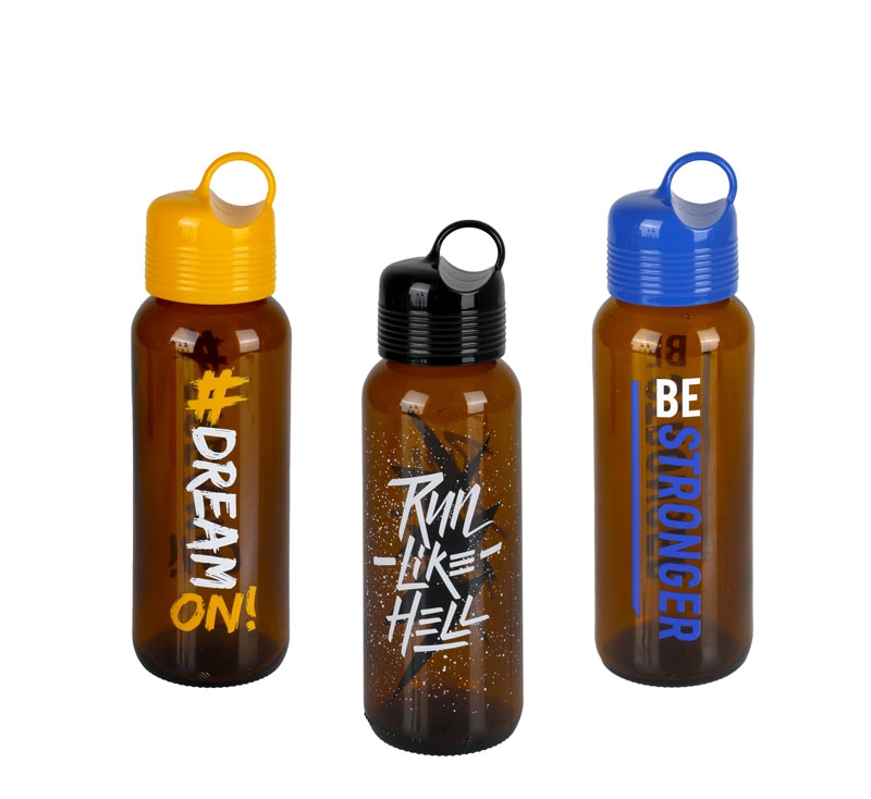 Decorated Glass Water Bottle - 450ml
