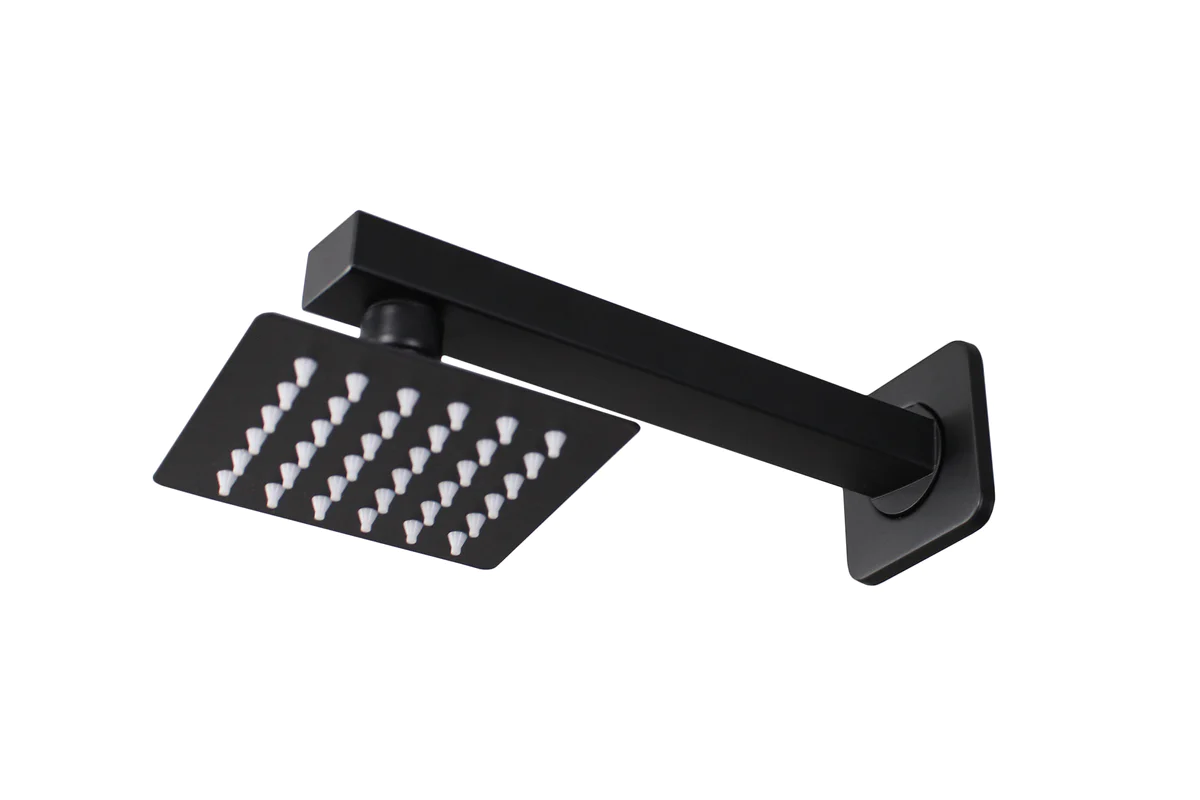 LMA 20CM Rectangular Shower Arm & 10CM Square High-Pressure Shower Head Set