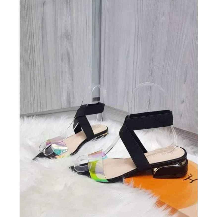 Elastic strap Flat shoes