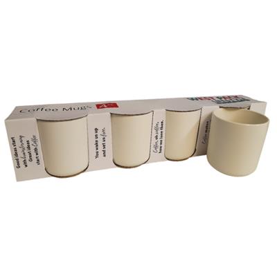 Plain Matt White Mug 500ml 4pc