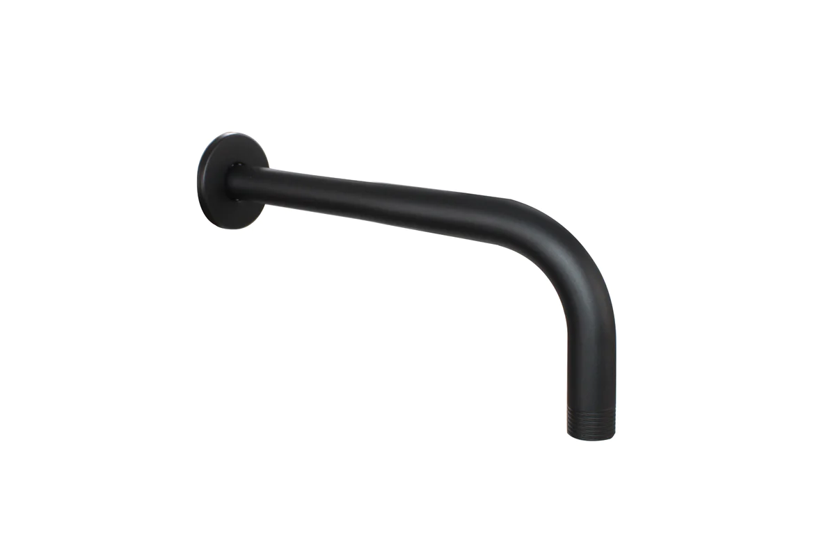 LMA Branded Wall-Mounted Round Shower Arm with Flange