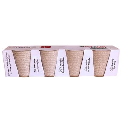 Reactive Mug White/Cream 410ml 4pc