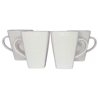 Aqua Square Mug Emboss 4pc