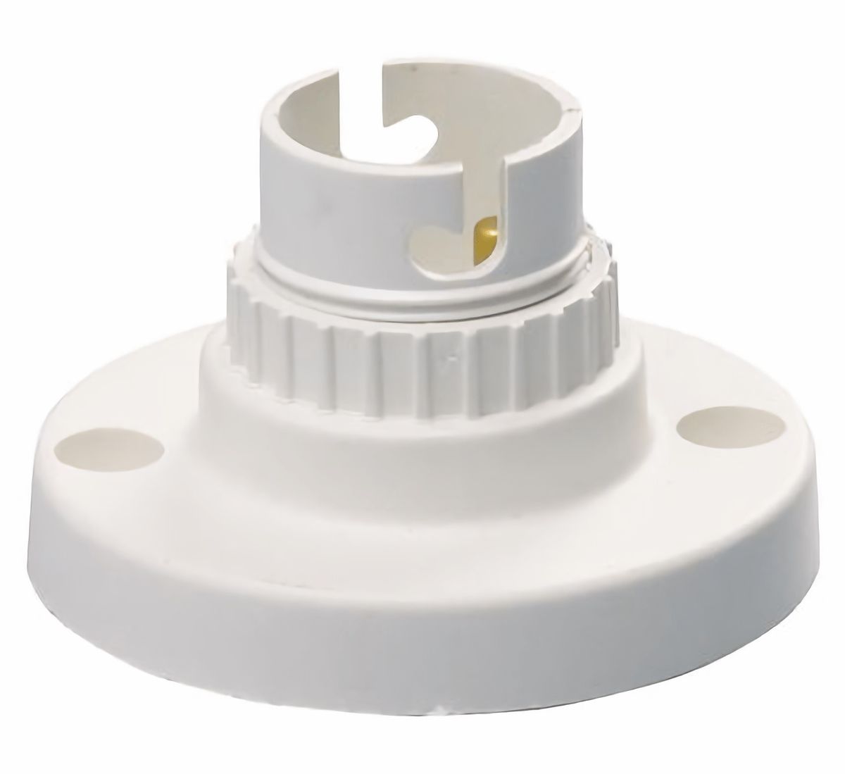 5 Piece Bayonet Nylon Bulb Holder - 50mm (White)