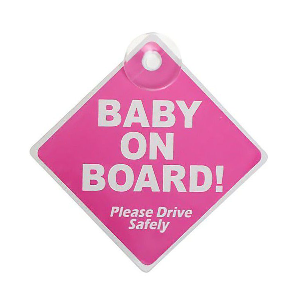 Baby on Board Safety Sign (Pink or Blue)