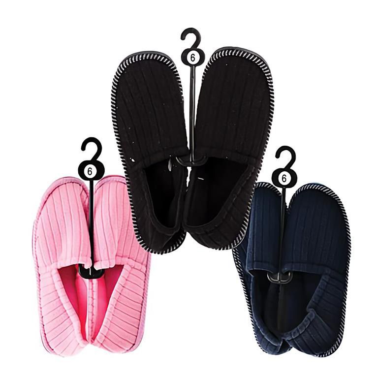 Slippers with Binding & Tapered Solle - Bulk Pack x 3 (Size: 6)
