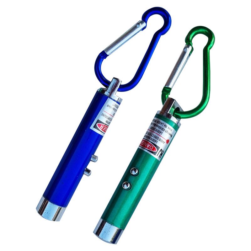 2 Pack | 3 in 1 Laser Toy for Cats- Green & Blue Lasers