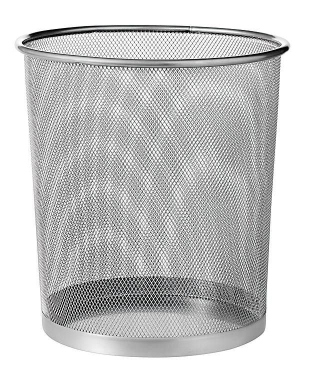 Krost Round Mesh Bin Large - Silver