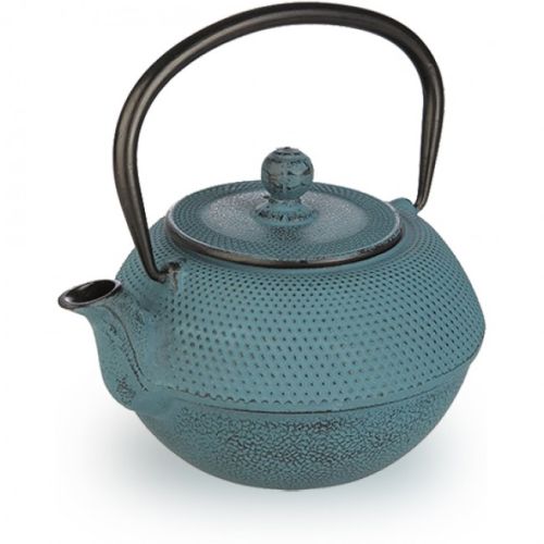 Ibili Oriental Cast Iron Tetsubin Teapot With Infuser, Azure, 1.2 Litre