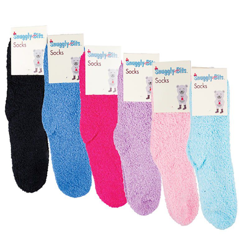 Bulk Pack x 6 Adult Ladies Winter Socks - Microfibre