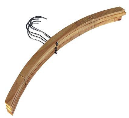 Wooden Hangers For Clothes Coats Shirts (Pack of 5)