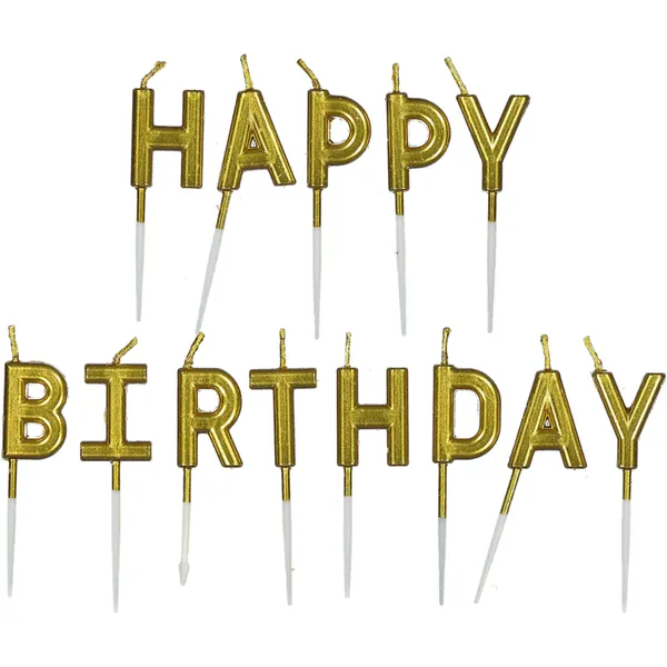 Happy bday 13 piece candles