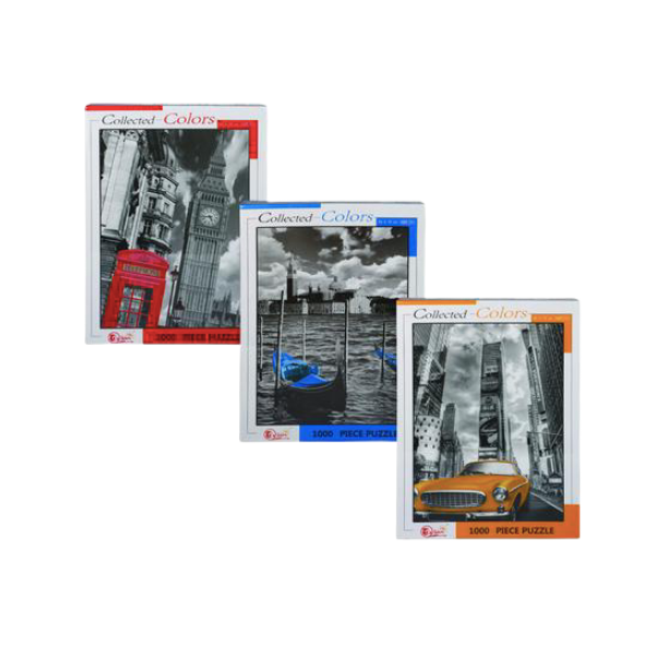 Collected Colours- Assorted Puzzles 1000 Piece- Pack Of 3