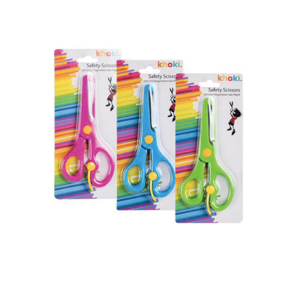 Khoki Stationary- Safety Scissors- Pack Of 3