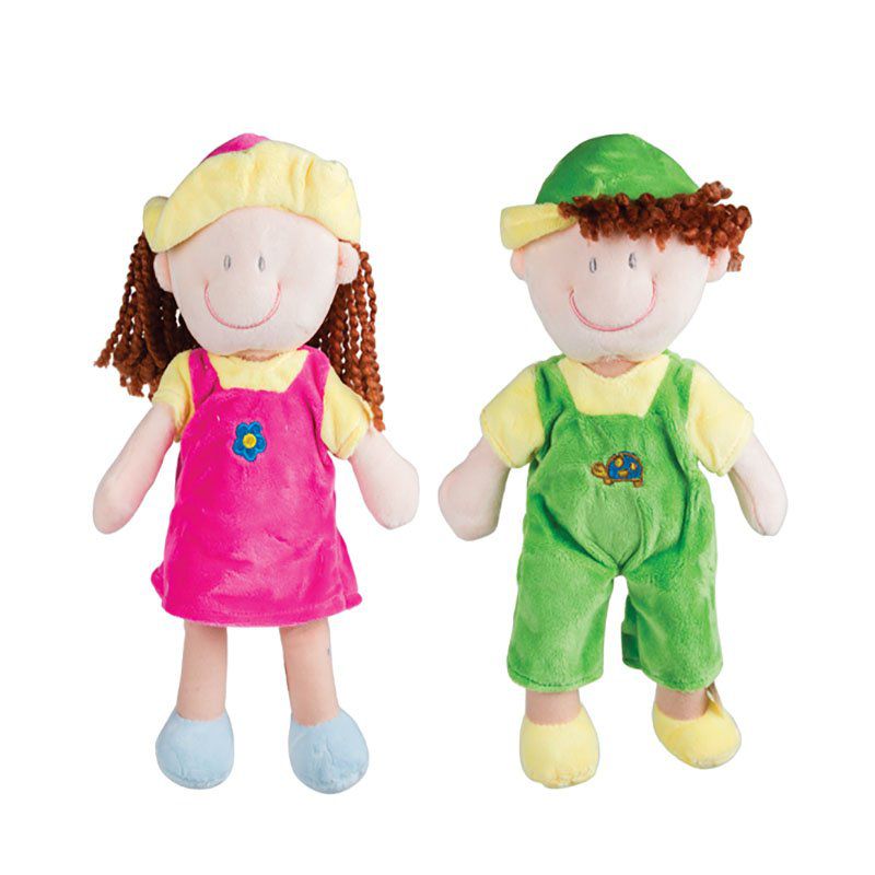 Bulk Pack x 2 Assorted Rag Dolls 30cm