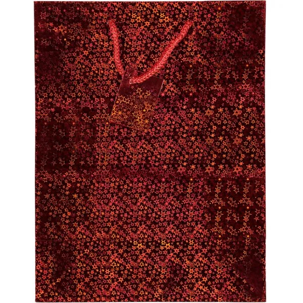 Medium red foil gift bag