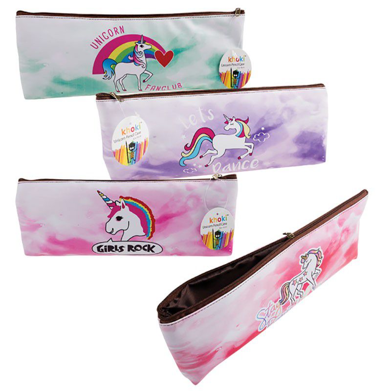 Bulk Pack x 4 Pencil Case Unicorn 32x10cm