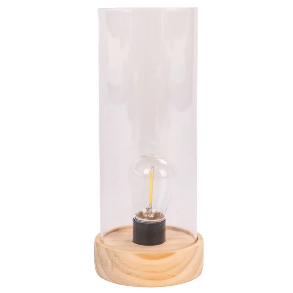 Wooden base lantern