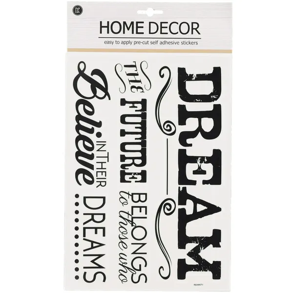Wording tile stickers